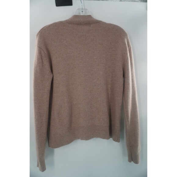 Quince Women100% Cashmere Mock Neck Sweater Beige Raglan Quiet Luxury Comfy Sz S - Picture 5 of 10